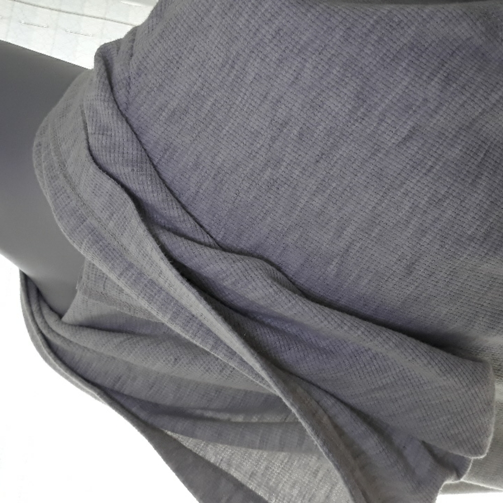 Express Light Grey Lightweight Button Hoodie. Lar… - image 7